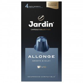 Кофе в капсулах JARDIN "Allonge" для кофемашин Nespresso, 10 порций, 1356-10