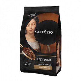 Кофе в зернах COFFESSO "Espresso", 1000 г, вакуумная упаковка, 101215