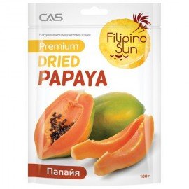 Папайя FILIPINO SUN сушеная, 100 г, пакет, 4603757493123