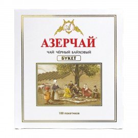 Чай АЗЕРЧАЙ "Букет" черный, 100 пакетиков по 2 г, 419831