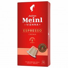 Кофе в капсулах JULIUS MEINL "Espresso Crema" для кофемашин Nespresso, 10 порций, ИТАЛИЯ, 94029