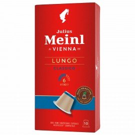 Кофе в капсулах JULIUS MEINL "Lungo Classico" для кофемашин Nespresso, 10 порций, ИТАЛИЯ, 94031