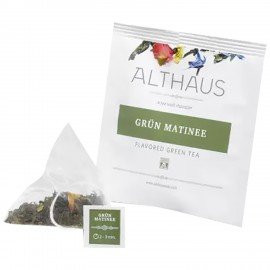 Чай ALTHAUS "Grun Matinee" зеленый, 15 пирамидок по 2,75 г, ГЕРМАНИЯ, TALTHL-L00146