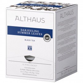 Чай ALTHAUS "Darjeeling Summer" черный, 15 пирамидок по 2,75 г, ГЕРМАНИЯ, TALTHL-P00003