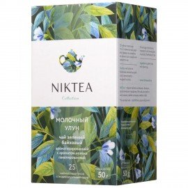 Чай NIKTEA "Milk Oolong" зеленый, 25 пакетиков в конвертах по 2 г, TALTHA-DP0059