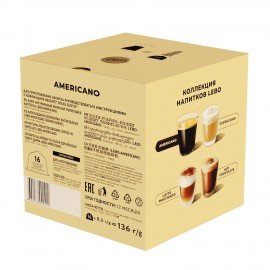 Кофе в капсулах LEBO "Americano" для кофемашин Dolce Gusto, 16 порций