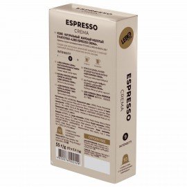 Кофе в капсулах LEBO "Espresso Crema" для кофемашин Nespresso, 10 порций