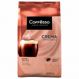 Кофе в зернах COFFESSO "Crema", 1 кг, 102486