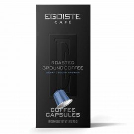 Кофе в капсулах EGOISTE "DECAF" для кофемашин Nespresso, 10 порций, арабика 100%, ФРАНЦИЯ, ш/к 00814, EG05012004