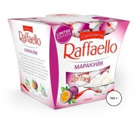 Конфеты RAFFAELLO Маракуйя с цельным миндальным орехом в кокосовой стружке, 150 г, 9020000001086