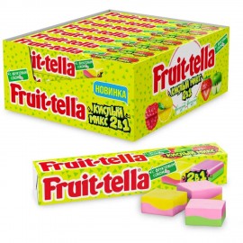 Жевательная конфета FRUITTELLA "Кислый Микс" 2в1, 41 г, ш/к 17596