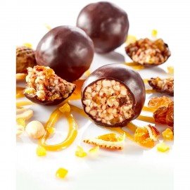 Конфеты-грильяж в шоколаде "Shoco Rolls" с арахисом, изюмом, цукатами, апельсином и медом, 135 г, БЕРЕСТОВ А.С., УТ-00031671