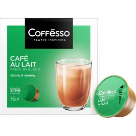 Кофе в капсулах COFFESSO "Cafe au lait l" для кофемашин Dolce Gusto, 16 порций, ш/к 0, 102506