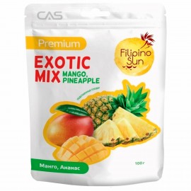 Фруктовая смесь FILIPINO SUN "Exotic mix" сушеная, манго и ананас 100 г, ВЬЕТНАМ, ш/к 63132