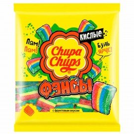 Мармелад жевательный CHUPA CHUPS (Чупа-Чупс) "Кислые фансы", 70 г, пакет, ш/к 02227