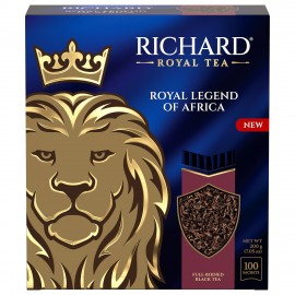 Чай RICHARD "Royal legend of Africa " черный, 100 пакетиков в конвертах по 2 г, ш/к 0, 102735