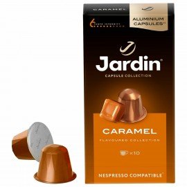 Кофе в капсулах JARDIN "Caramel" для кофемашин Nespresso, 10 порций, ш/к 18909