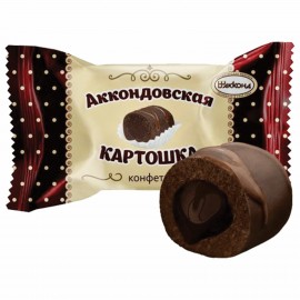 Конфеты неглазированные АККОНД "Аккондовская картошка" с кремовой начинкой какао, 2 кг