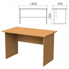 Стол письменный "Монолит", 1400х700х750 мм, цвет бук бавария, СМ2.1