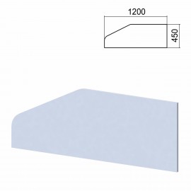 Экран-перегородка к столам "Арго", шириной 1200 мм, серый