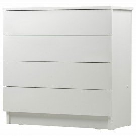 Комод BRABIX "Scandi CM-001", 750х330х730 мм, 4 ящика, ЛДСП, белый, 641900, ЦБ013659 -1