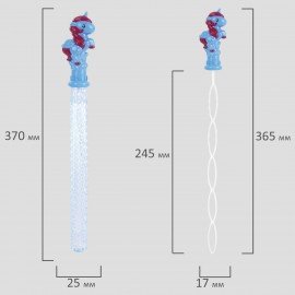 Мыльные пузыри "Волшебная палочка-Единорог", 120 мл, ЮНЛАНДИЯ, 664485