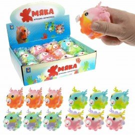 Игрушка-антистресс жмяка "Оленёнок", 6,5 см, ассорти, дисплей, 1TOY, Т22989