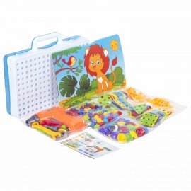 Конструктор с шуруповертом РАЗВИВАЮЩИЙ 247 деталей, BRAUBERG KIDS, 665204