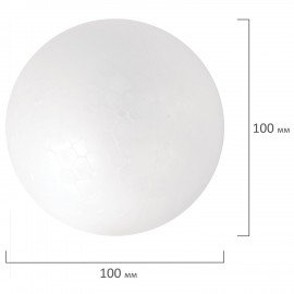 Шары из пенопласта, 100 мм, 4 шт., ОСТРОВ СОКРОВИЩ, 665369