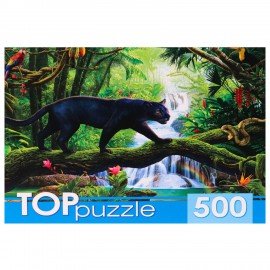 Пазл картонный 500 элементов АССОРТИ, 14 дизайнов, 330х480 мм, HATBER