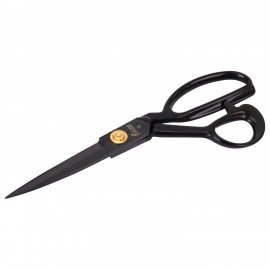 Ножницы портновские 240 мм, КЛАССИЧЕСКИЕ,черные,ручки с силиконовым покрытием, ОСТРОВ СОКРОВИЩ, 665598