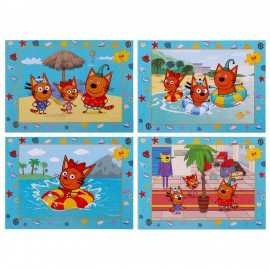 Пазлы картонные 54 элемента, "Лицензионные сюжеты", КОМПЛЕКТ 20 шт., поле 17,5х13 см