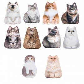 Игрушка мягкая АНСТИСТРЕСС "КОШКИ", Бифлекс, ассорти, высота 30см, 10 видов, WOOZOO