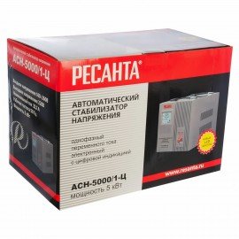 Стабилизатор РЕСАНТА АСН-5000/1-Ц, 5000Вт, 140-260В, напольный, 63/6/6