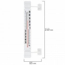 Термометр оконный, "ЛИПУЧКА", диапазон измерения: от -50 до +50°C, ПТЗ, ТБ-223