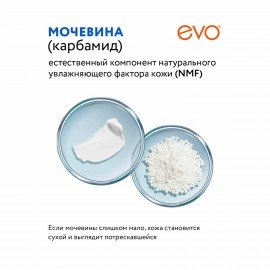 Крем для ног с мочевиной 10%, 50 мл, EVO, интенсивное увлажнение, 1830