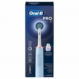 Зубная щетка электрическая ORAL-B (Орал-би) Pro-Series 3, Голубая, 1 сменная насадка,, 741751