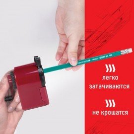 Карандаш чернографитный HB с ластиком, ВЫГОДНАЯ УПАКОВКА, КОМПЛЕКТ 12 штук, STAFF EVERYDAY, 880600