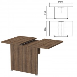 Модуль стола для переговоров "Приоритет", 1400х900х750 мм, лагос (КОМПЛЕКТ)