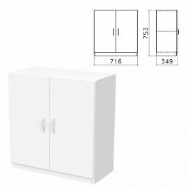 Шкаф закрытый "Бюджет", 716х349х753 мм, белый (КОМПЛЕКТ)