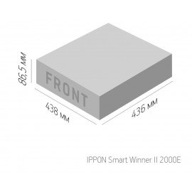 Источник бесперебойного питания Ippon Smart Winner II 2000E 1800Вт 2000ВА черный