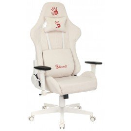Кресло игровое A4Tech Bloody GC-320 белый сиденье белый крестов.