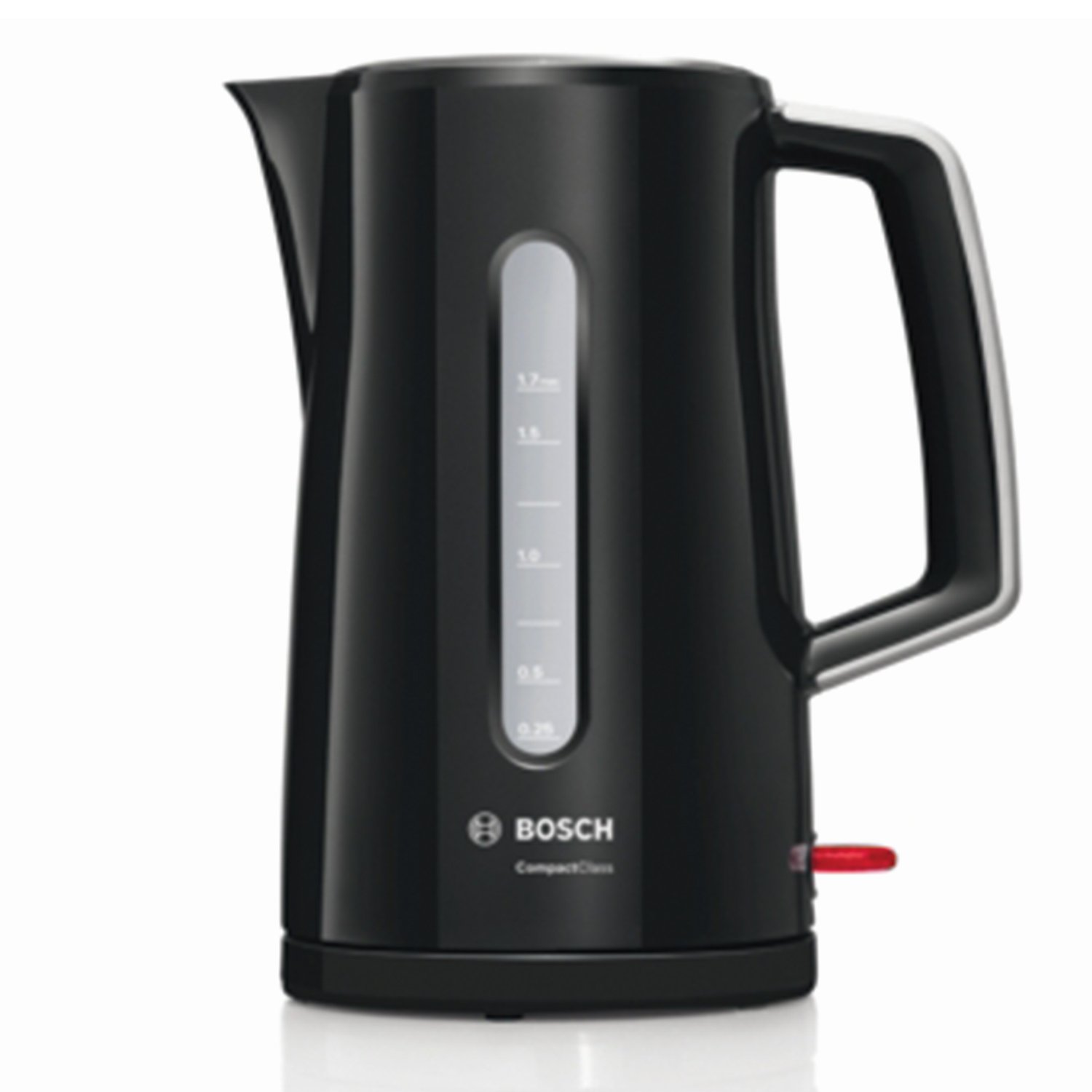 Чайник BOSCH TWK3A013, 1,7 л, 2400 Вт, закрытый нагревательный элемент,  пластик, черный